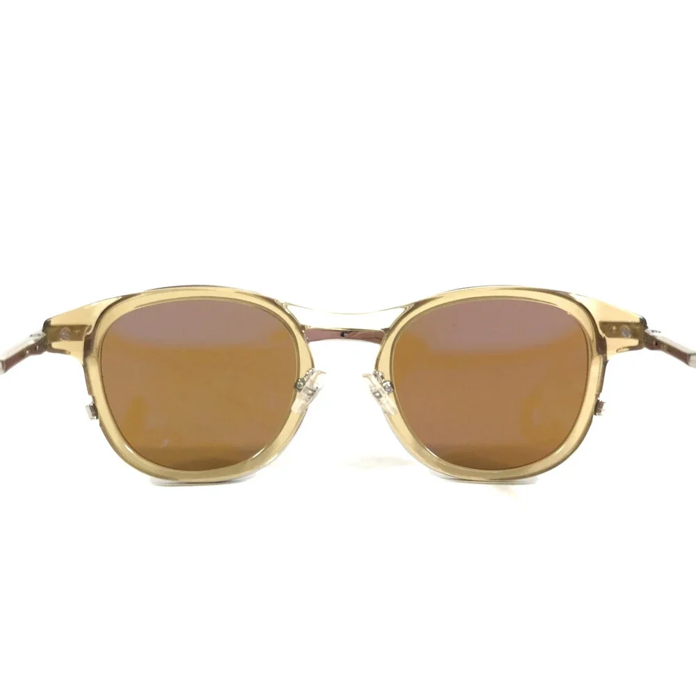 J.F. Rey Sunglasses JAMES 5015 No. 212 Gold Silver Square Frames w/ Brown Lenses